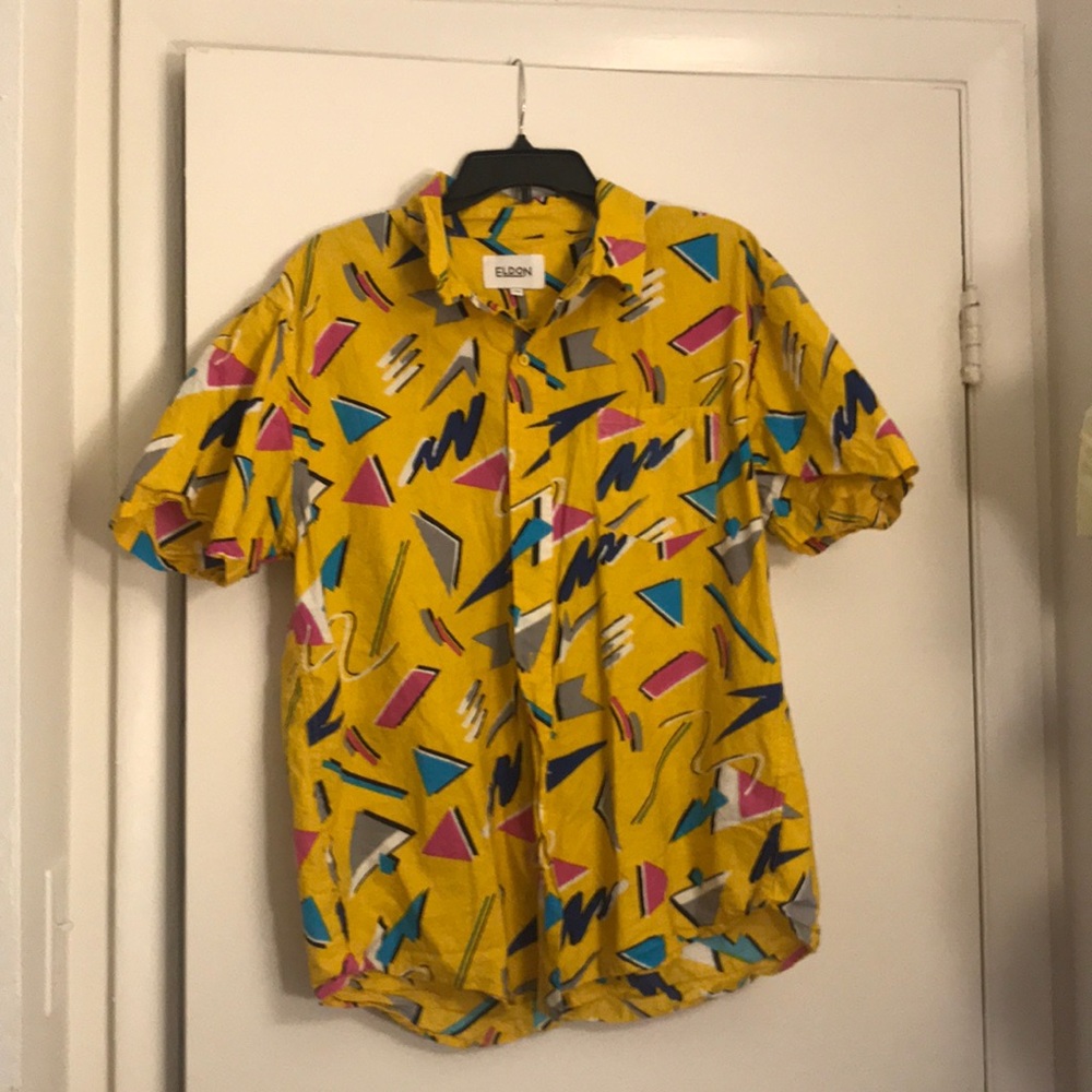 Abstract button down